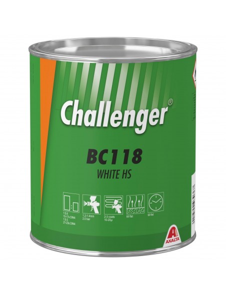 Lakier bazowy Challenger BC118 3.5 litra - WHITE HS | Axalta