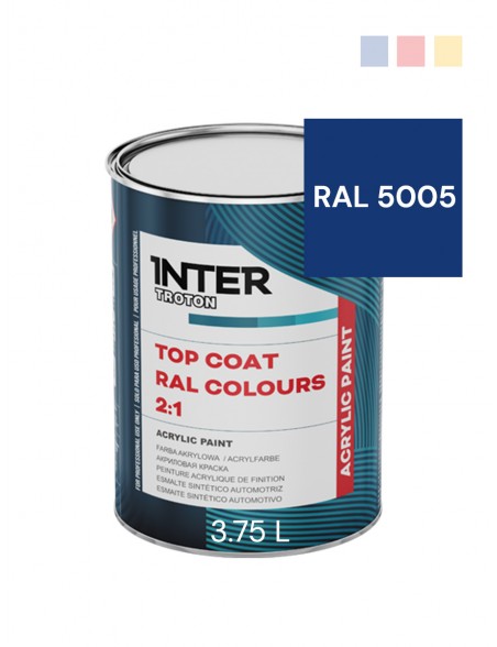 Farba akrylowa Top Coat RAL 5005 niebieska - 3.75 L | Troton