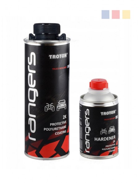 Powłoka ochronna RANGERS 2K 3:1 czarna | Komplet 1 kg | Troton