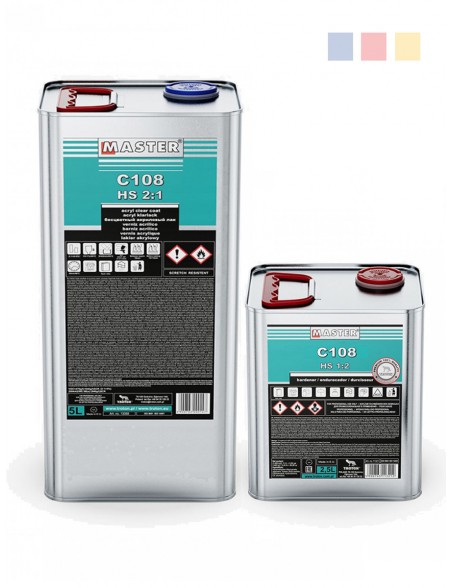 Lakier bezbarwny Master Troton C108 2:1 HS | Komplet 5 + 2.5 L