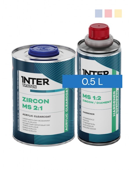 Lakier bezbarwny Troton Zircon 2:1 | komplet 0.5 + 0.25 L