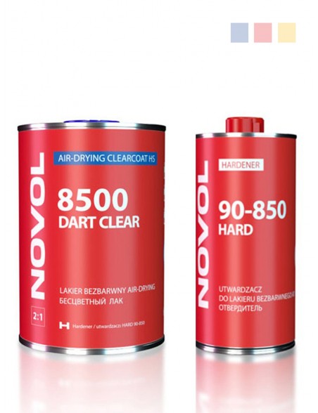 Lakier bezbarwny Dart Clear 8500 | komplet 1 + 0.5L | NOVOL