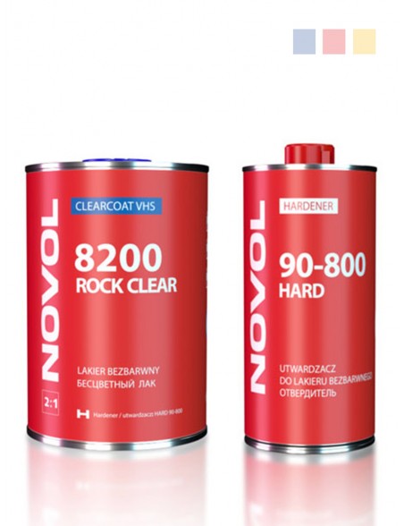 Lakier bezbarwny Novol Rock Clear 8200 | komplet 1+0.5 L