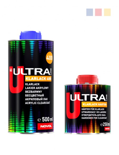 Lakier bezbarwny Ultra Klarlack 400 | komplet 0.75 L | Novol
